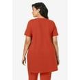 thumbnail image 2 of Roaman's Women's Plus Size Two Pocket Soft Knit Swing Tunic, 2 of 4