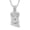 Big White Gold, variant on Iced Out 5A Zircon Jesus Pendant Necklace for Men and Women, 14K Gold Plated Simulated Diamond Bling Cross Hip Hop Necklace