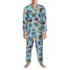thumbnail image 3 of Fotbe Multicolored Butterflies Pijama de Hombre con Estampado de Manga Larga, Conjunto de 2 Piezas, Ropa de Dormir Suave y Cómoda con Bolsillos-Large, 3 of 7