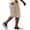 Khaki -AC03, variant on Nestiefly Mens Corduroy Shorts Casual Relaxed Fit Elastic Waist Drawstring Summer Beach Lightweight Comfort Shorts Black 2XL