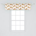 thumbnail image 2 of Ambesonne Motorcycle Window Valance, Sketchy Choppers, 54" X 12", Pale Brown White, 2 of 3