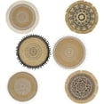 thumbnail image 3 of Round Placemats Set of 6, Dining Winter Modern Dinner Braided Beige Boho Round Table and Fall Circle Placemats Boho Tssels Runner Kitchen Table Plate Mats Set of 6, 3 of 8