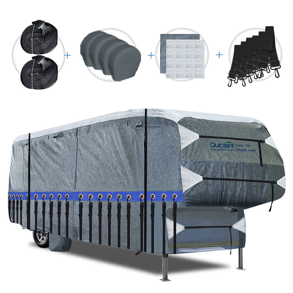 Quictent Upgraded 5th Wheel RV Cover, ExtraThick 5Ply Camper Cover