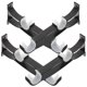 thumbnail image 1 of 4 soportes para barra de cortina doble, resistentes, ganchos metálicos para barra de cortina., 1 of 5