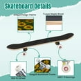 thumbnail image 4 of 31'' Complete Skateboard 7 Layer Canadian Maple Double Kick Deck Skateboards sunflower arrangement sunflower Skate Board for Beginner Adult Gifts, 4 of 5