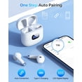 thumbnail image 2 of Auriculares inalámbricos KTGEE T08 Bluetooth 5.3 40 horas de reproducción blancos, 2 of 7
