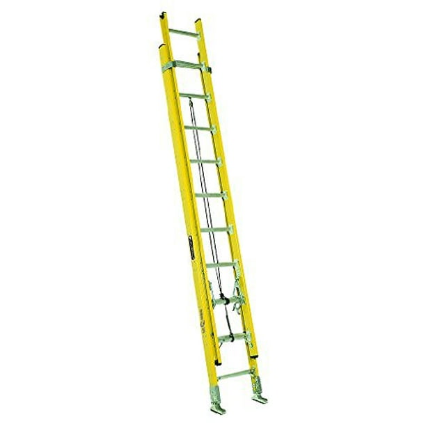 Louisville Ladder 16' Fiberglass Extension Ladder, 15' Reach, 375 lbs