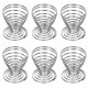 thumbnail image 1 of 6 x Egg Cups Brushed Steel Wire Spiral Spring, 1 of 5