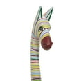 thumbnail image 5 of 10" x 59" Multi Colored Wood Handmade Zebra Sculpture, by DecMode, 5 of 10
