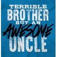 thumbnail image 2 of Terrible Brother Awesome Uncle Hoodie Hooded Sweatshirt Men Brisco Brands 3X, 2 of 6