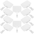 thumbnail image 4 of MRLESS 5pcs Mini Plastic Chalkboard Sign Holders with Rotating Clips, Erasable Tags for Office, Business, Party, Exhibition Display White, 4 of 9