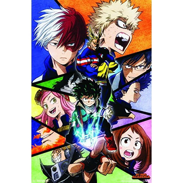 My Hero Academia Faces Poster Walmart Com