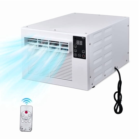 Edendirect 2,500 BTU Portable Air Conditioner Cools 45 sq.ft. with Dehumidifier and Remote for Camping,Fishing and RV