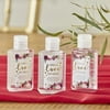 2 oz. Hand Sanitizer - Burgundy Blush Floral (Set of 12) - for Weddings, Baby Showers, Bridal showers and Parties