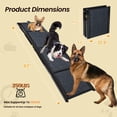 thumbnail image 5 of 63 Folding Dog Ramp for Cars, Wide 17.3 Non-Slip Carpet Surface Pet Ramp for Large Dogs, Portable SUV Truck Ramp Supports 250 lbs, Gentle Slope for Senior Dogs, 5 of 12