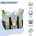 thumbnail image 5 of Large Hand-Held Storage Bag Kitchen Reusable Grocery Bags， Travel Tote Bags， Waterproof Tote，Laundry Bag，Beach Bag， Pool Bag Garden Cute Rabbit, 5 of 8