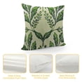 thumbnail image 4 of GOSMITH  Leaf Floral Green Decorative Pillow Covers, Green Vegetable Olive Branches Leaf Branch Fruit Tree Cushion Case Sofa Bedroom Car Throw Pillow Covers Square White, 4 of 5