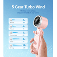 thumbnail image 5 of Diveblues Handheld Fan – 4000mAh Rechargeable Turbo Mini Fan, 5-Speed Personal Cooling for Travel & Outdoor Use, 5 of 8