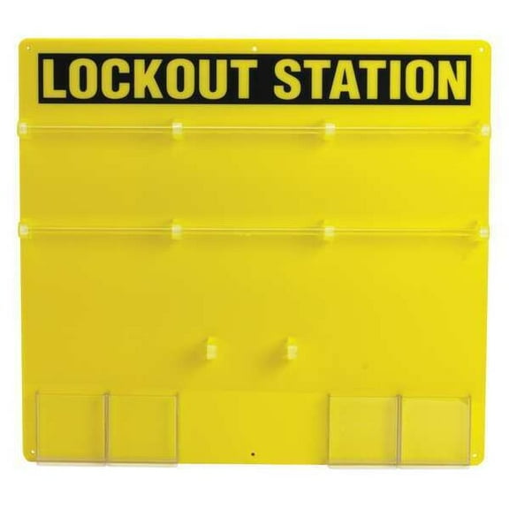 Brady Lockout Station,Unfilled,21-1/2 In H 50992