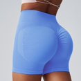thumbnail image 2 of Avolia Women's Athletic Yoga Shorts High Waist Peach Lifting See-Through Proof Summer Workout Shorts, 2 of 4