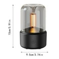 thumbnail image 3 of Oil Diffuser Aromatherapy Diffuser With Auto Shut Off Function Diffusers For Oils Cool Mist Humidifier With Warm Lights For Home&Office Humidifier Home Decor, 3 of 4