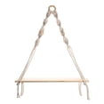 thumbnail image 2 of Macrame Wall Hanging Shelf - Boho Wood Wall Shelves with Wood Beads, Farmhouse Floating Shelf Rustic Hanging Plant Shelf, 2 of 7