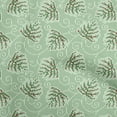 thumbnail image 1 of oneOone Velvet Light Mint Green Fabric Abstract Floral Leaf With Stripes Sewing Craft Projects Fabric Prints By Yard 58 Inch Wide, 1 of 4