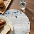 thumbnail image 3 of Orange Blue Starfish Coastal Round 13 Inch Placemats Set of 2, Summer Beach Eucalyptus Vintage HeatResistant Non Slip Place Mats for Dining Table, Wipeable Braided Kitchen Table Mats for Housewarming, 3 of 9