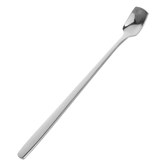 MUSEYA 1Pcs Parfait Spoon Stainless Steel Long Handle for Dessert Shop Silver