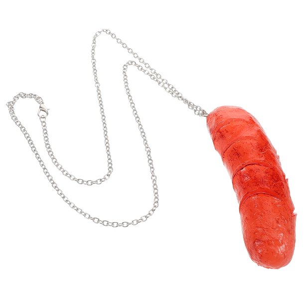 unbranded De Cuello Con Colgante De Hot Dog Detallado Para Y Fiestas