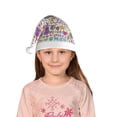 thumbnail image 5 of Salouo Peace Love and Dove Flower Power for Christmas Hat for Kids Xmas Holiday Hat Santa Hat for Boys & Girls Festive Headwear Accessories Fit for Christmas/ New Year/Holiday/Party, 5 of 6