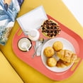 thumbnail image 3 of Mainstays Paprika Red Plastic Rectangular Serving Tray with Handles, 16" x 12" x 2", 1 Piece, 3 of 6