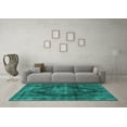 thumbnail image 3 of Ahgly Company Indoor Rectangle Oriental Turquoise Blue Industrial Area Rugs, 5' x 8', 3 of 4