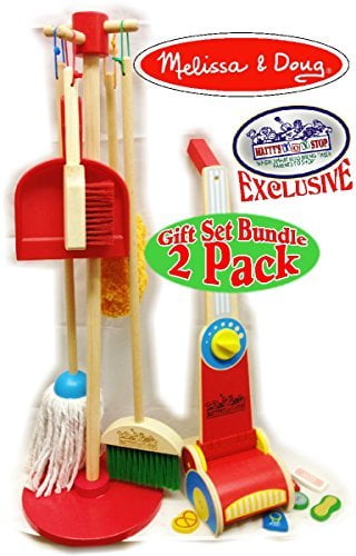 melissa & doug dust sweep & mop toy set