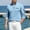 4# Light Blue, variant on Long Sleeve Shirts for Men 1/4 Zip Polo Shirt Dry Fit Moisture Wicking Long Sleeve Golf T-Shirt Classic Performance Collared Office Work Tee