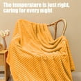 thumbnail image 5 of LiUMX Soft Thick Flannel Blanket 120x200cm - Plush Fleece Throw Blanket for Bed, Sofa & Couch, Ultra Cozy Winter Nap Blanket in 8 Colors (Yellow) - Machine Washable, 5 of 5