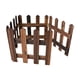 thumbnail image 3 of Valla de estacas, borde paisajístico, valla de madera decorativa para jardinería. Marrón Alto 30cm, 3 of 9