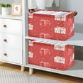 thumbnail image 6 of Ryvnso Christmas Gift Storage Bins Large Basket Foldable Cube Toys Organizer with Handles 1 PC, 6 of 7