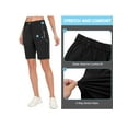 thumbnail image 3 of Little Donkey Andy Women's 9 Inches Shorts for Hiking Golf Travel Lightweight Quick Dry Stretch Black S, 3 of 7