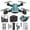 Green-GN-clearacne, variant on kttectoa Drones Gifts FPV Drone with 1080P Camera 2.4G WIFI FPV RC Quadcopter with Headless Mode, Follow Me, Altitude Hold, Obstacle Avoidance Toys Gifts for Kids Adults Christmas