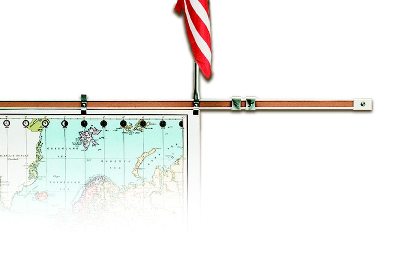 Best Rite Flag Holder For Map Display Rail 1 In Durable Map Rails Turn Any Empty Wall Space Into Instant Display Space By Bestrite Walmart Com Walmart Com