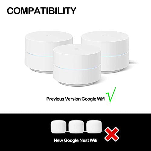 Google WiFi Wall Mount White 1 Pack WiFi Accessories for Google Mesh WiFi System and Google WiFi Router Without Messy Wires or Screws