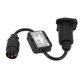 thumbnail image 1 of EUR 7 Pin Trailer Plug to USA 7 Pin Socket Adapter for RV, 1 of 5
