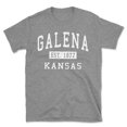 thumbnail image 1 of Galena Kansas Classic Established Men's Cotton T-Shirt, 1 of 1