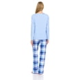 thumbnail image 4 of Lati Fashion Women Nightgowns Short Sleeve Female Nightgowns & Sleepshirts Blue XL, 4 of 4