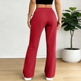 thumbnail image 4 of BRGZLK Wide Leg Sweatpants Women High Waisted Drawstring Baggy Sweatpants Trendy Flare Wide Leg Yoga Pants Workout Sweat Pant with Pockets, 4 of 6