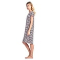 thumbnail image 2 of Casual Nights Women's Cotton Short Sleeve Sleep Dress Nightshirt, 2 of 4