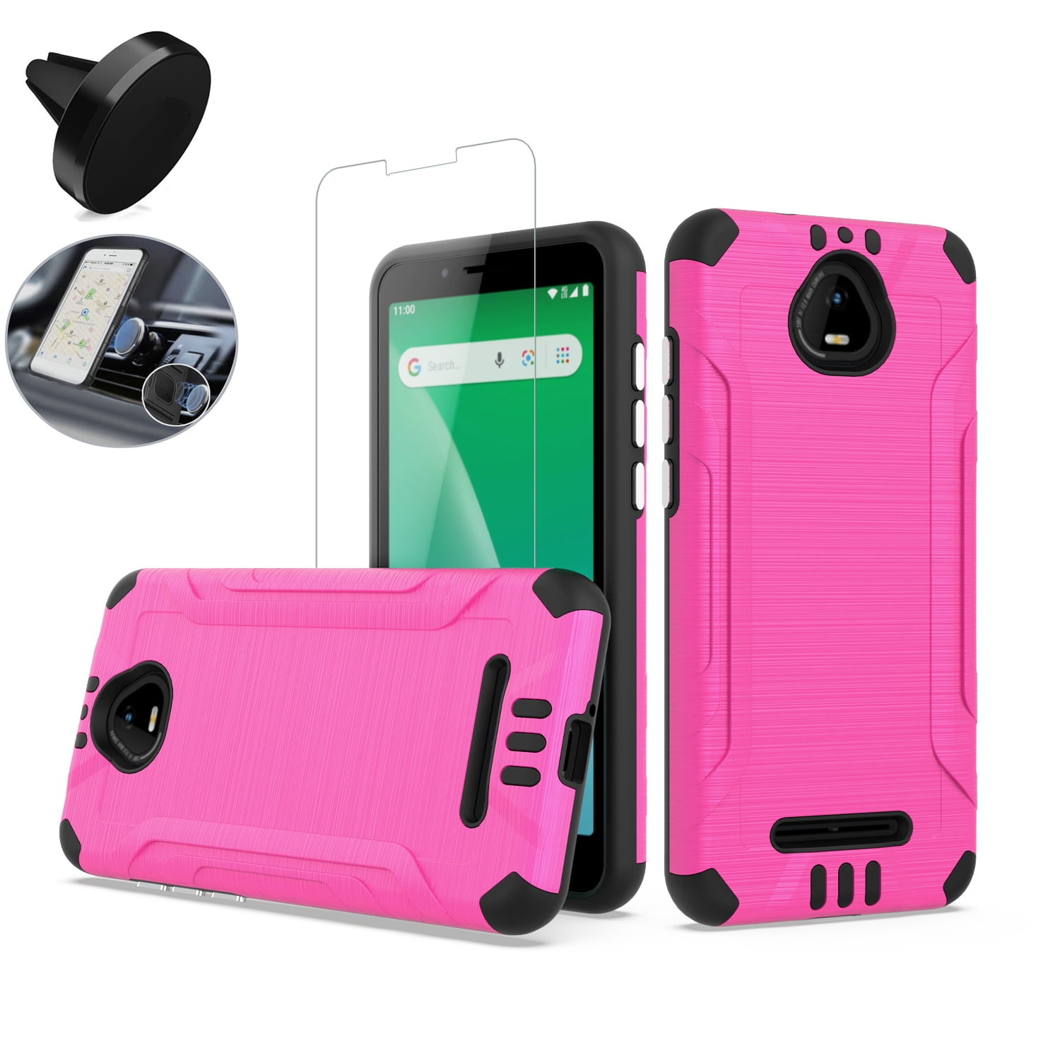 Phone Case for Schok Volt SV55 with Car Mount / Screen Protector /Brush