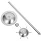 thumbnail image 2 of Soporte para cucharas de mesa de cocina, soporte de acero inoxidable para cucharones, soporte para cucharones de sopa, suministros de cocina, 2 of 7