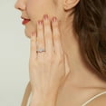 thumbnail image 6 of BERRICLE Sterling Silver 3-Stone Wedding Engagement Rings 1.25 Carat Cushion Cut Cubic Zirconia CZ Anniversary Promise Ring for Women, Rhodium Plated Size 4, 6 of 9